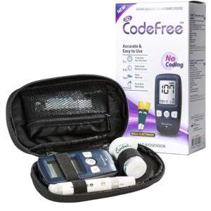 Code Free Blood Glucose Monitor Machine Diabetic Blood Sugar Level Monitoring Machine For Home Hospital Clinic And Traveling