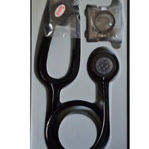 Deluxe Series Adult Dual Head Stethoscope, Advanced Rapid Conversion Type Chestpiece with Smoky Finish BLACK