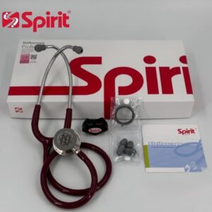 Deluxe Series Adult Dual Head Stethoscope, Advanced Rapid Conversion Type Chestpiece with Copper Finish BURGUNDY